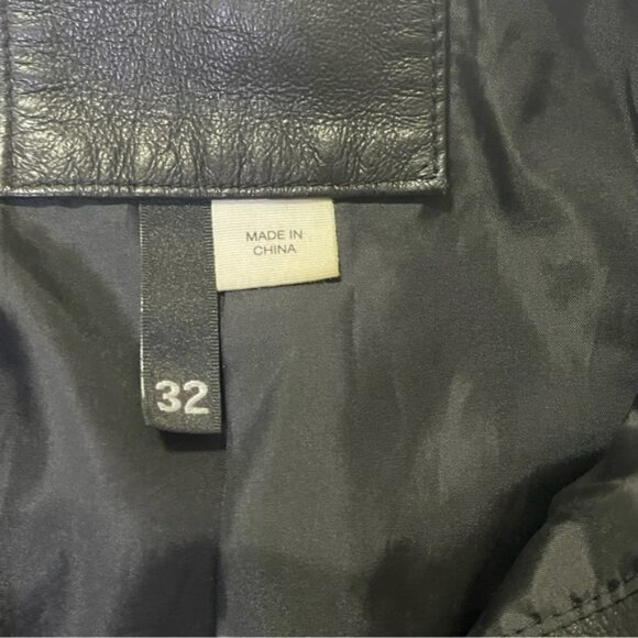 H&M 𝅺Divided Black Leather Jacket 32/US 2 - Picture 8 of 9